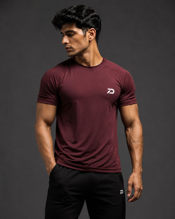 DRYFT PREMIUM PERFORMANCE TEE (Maroon)