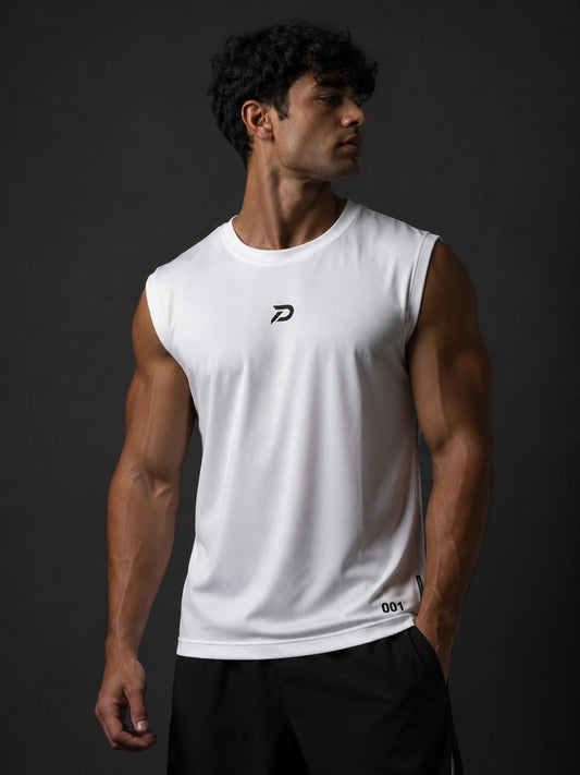 DRYFT MESH SANDO (White)