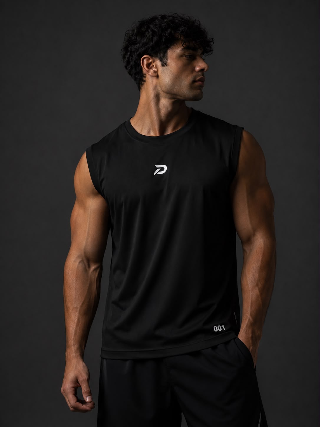 DRYFT MESH SANDO (Black)